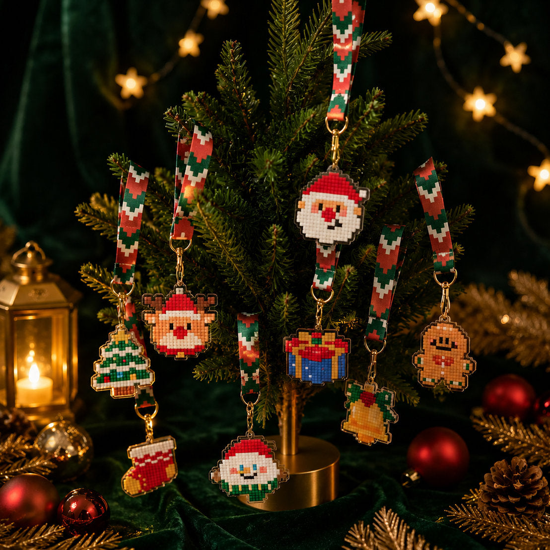 Lumigem Christmas Diamond Painting Keychain Collection