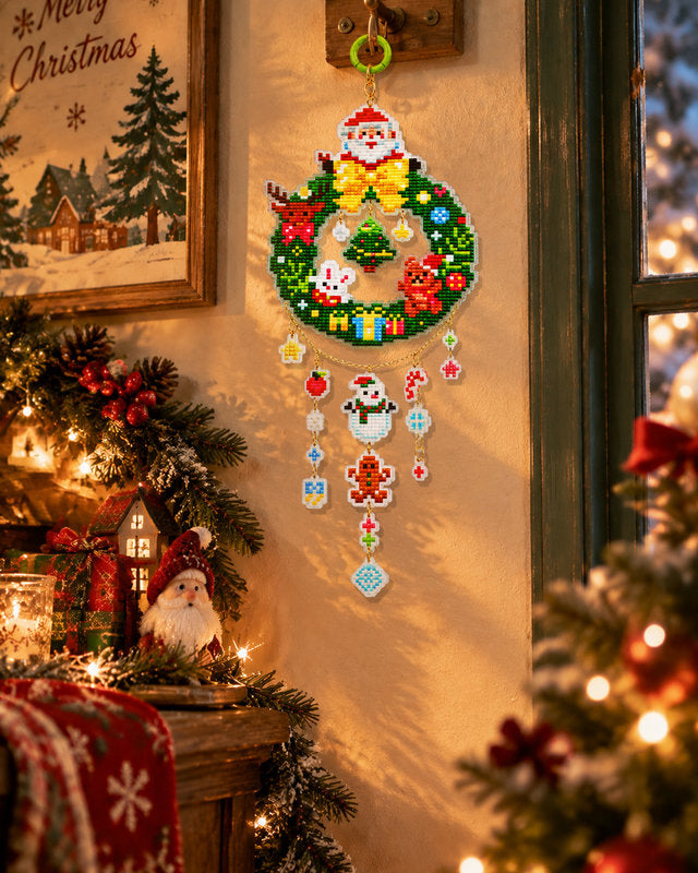 Merry Christmas Diamond Art Hanging Kits for Adults