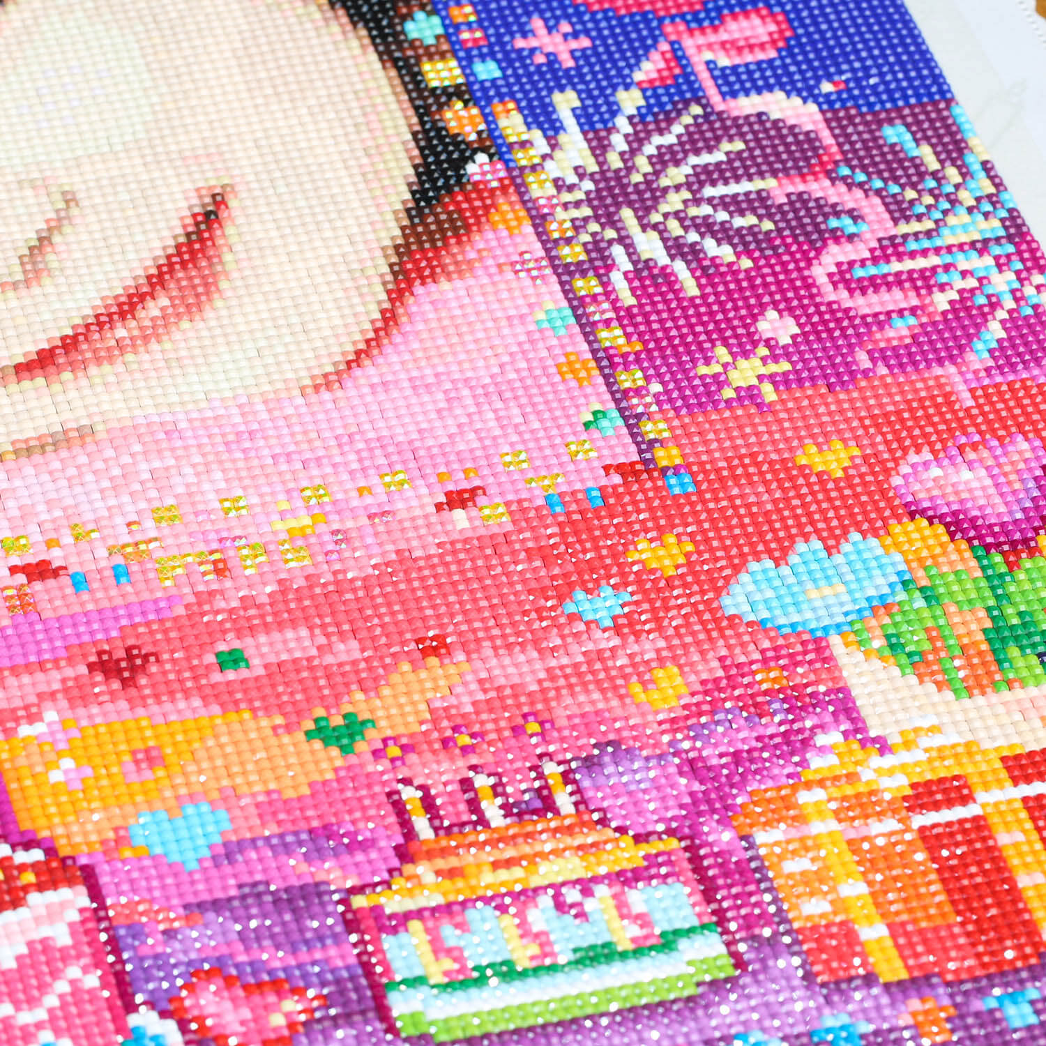 Birthday Custom Diamond Painting from Photo, Happy Birthday DIY Personalized Diamond Art Painting Kits