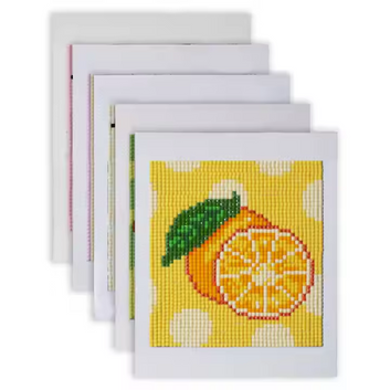 Forever Young-10pcs Cute Fruit Mini Diamond Paintings Canvas Picture Custom Mini Diamond Painting Kit