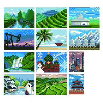 Minigem-World Scenery Diamond Painting