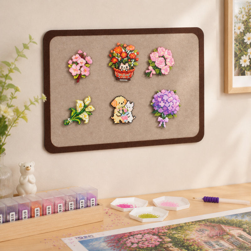 Wall Felt Board with Loop Fastener