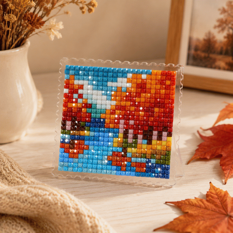 Lumigem 4pcs Mini Square Diamond Painting Set – Four Seasons Landscape Collection