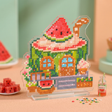 LumiGem Watermelon Dessert House Diamond Painting Stand