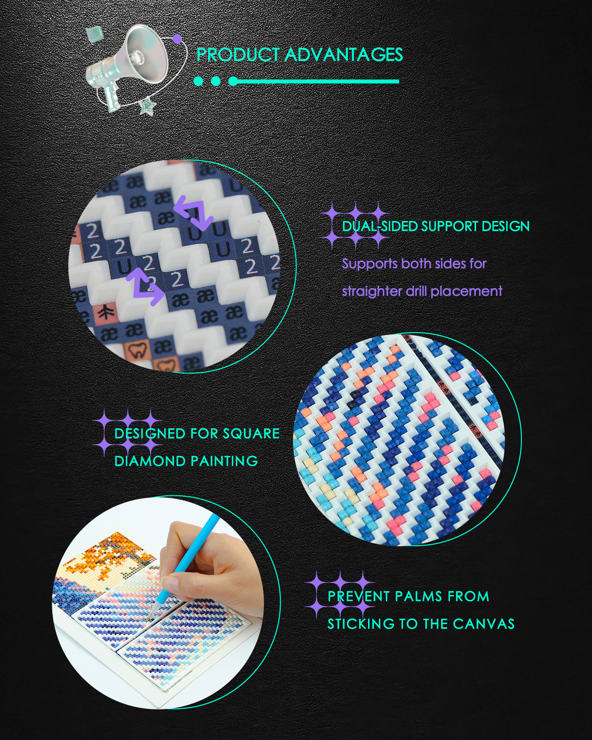 Diamond Painting Zigzag Rulers