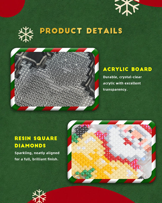 Merry Christmas Diamond Art Hanging Kits for Adults