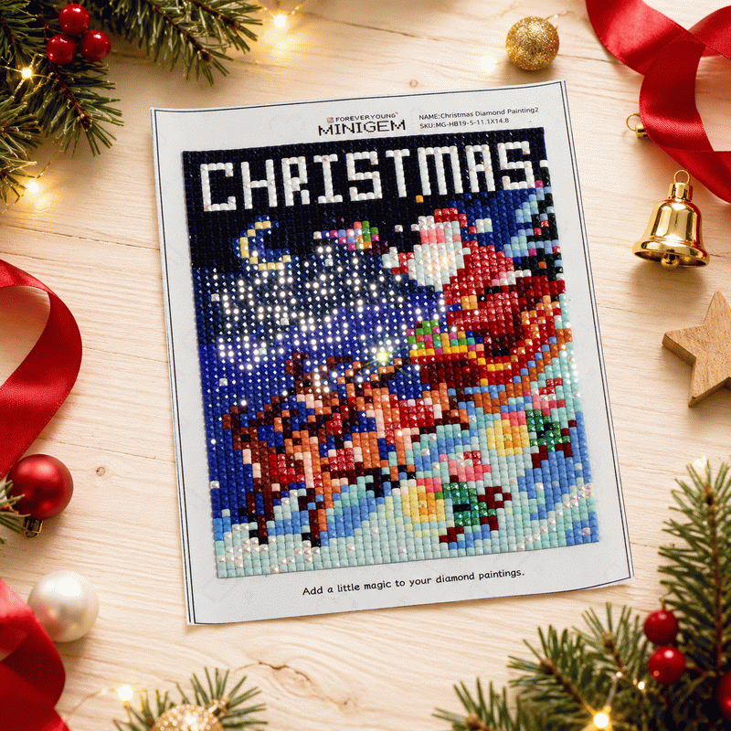 Minigem® : Christmas Diamond Painting Canvas Set