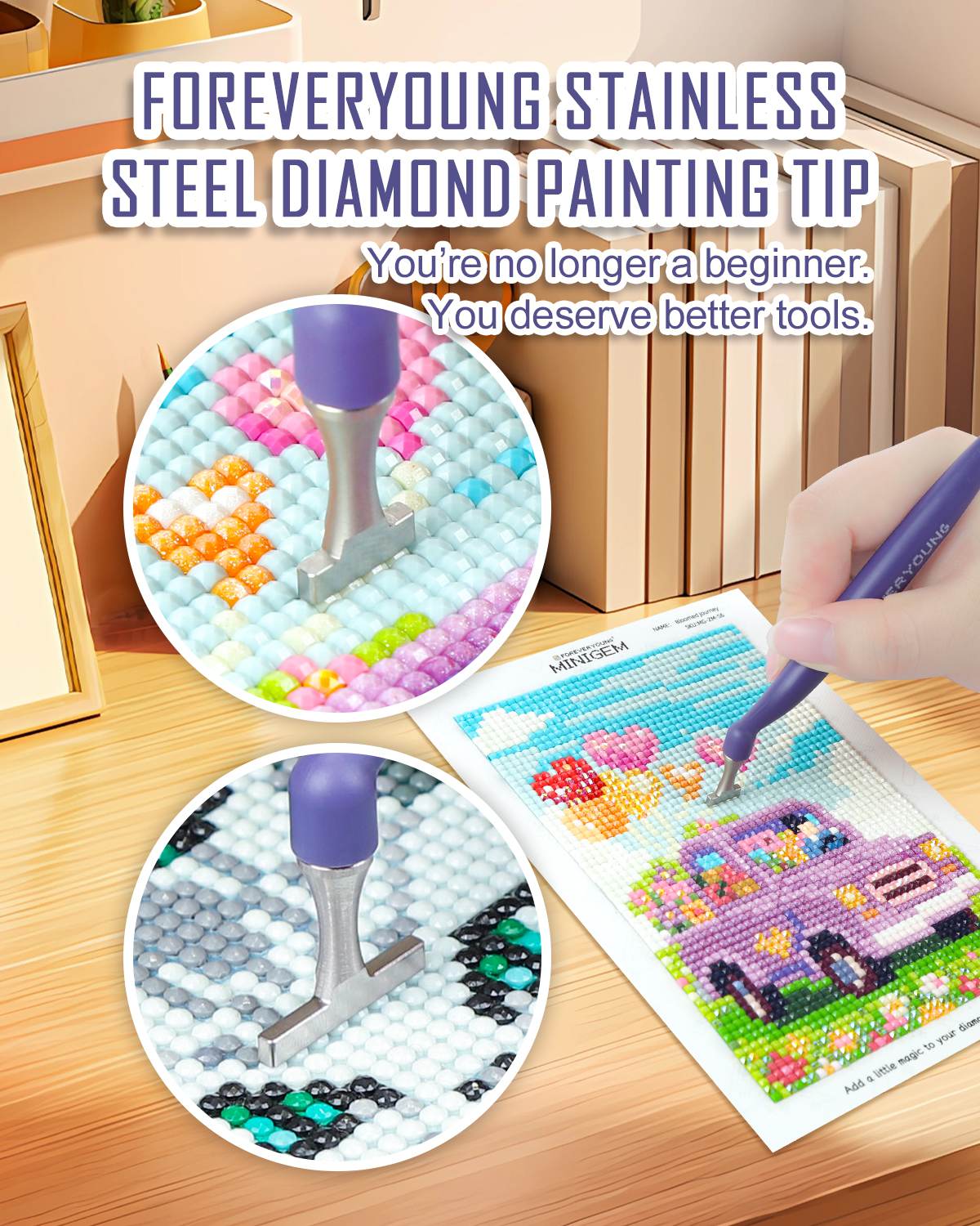 ForeverYoung Stainless Steel Diamond Painting Tip