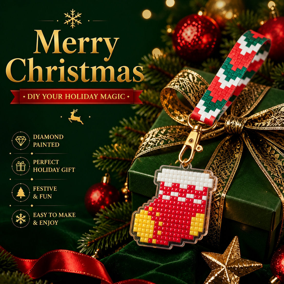Lumigem Christmas Diamond Painting Keychain Collection
