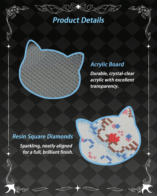Lumigem Cloud Kittens Diamond Art Hanging Kits for Adults