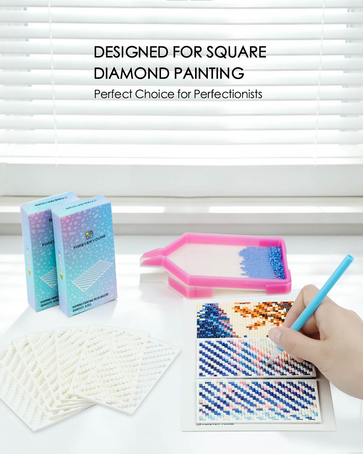 Diamond Painting Mesh Ruler