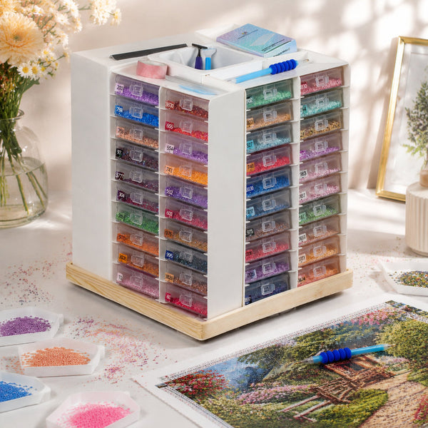 Diamond Painting Storage Containers Trays and Organizer Stand Set