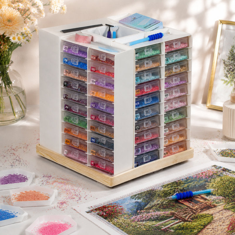 Diamond Painting Storage Containers Trays and Organizer Stand Set