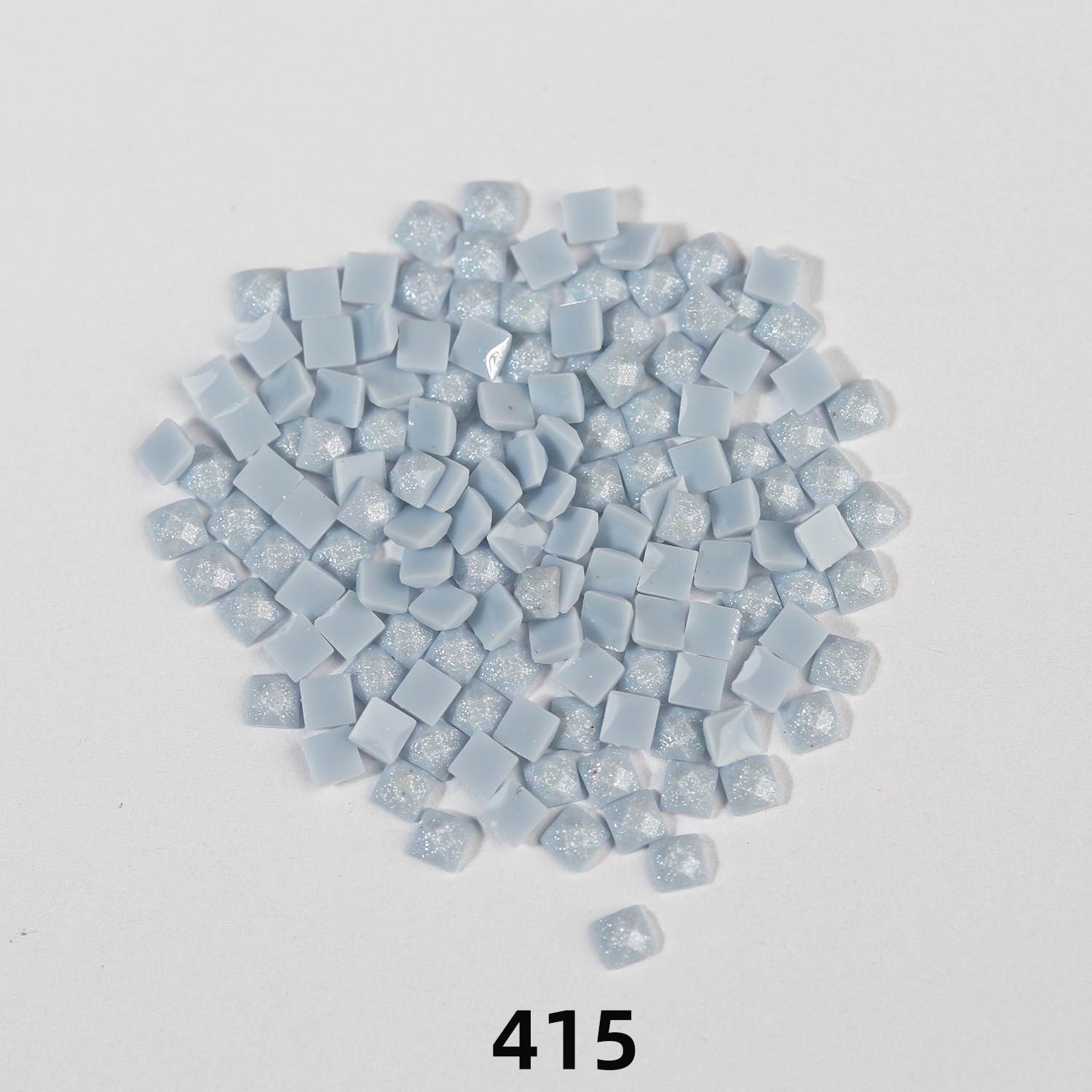 Quadratische AB-Perlen, 1 Beutel (2000 Stück), einfarbig