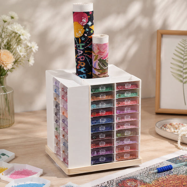 Diamond Art Tray Organizer Rotating Tower