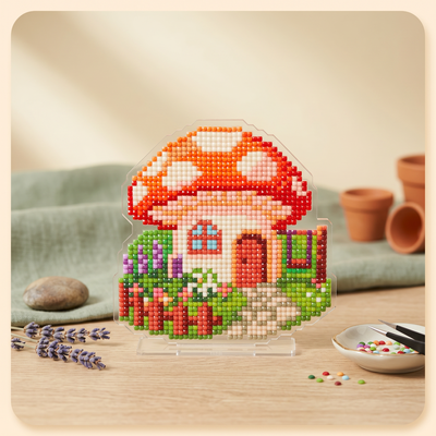 LumiGem Mushroom House Diamond Painting Stand