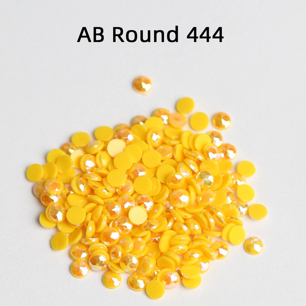 Runde AB-Perlen, 1 Beutel (2000 Stück), einfarbig