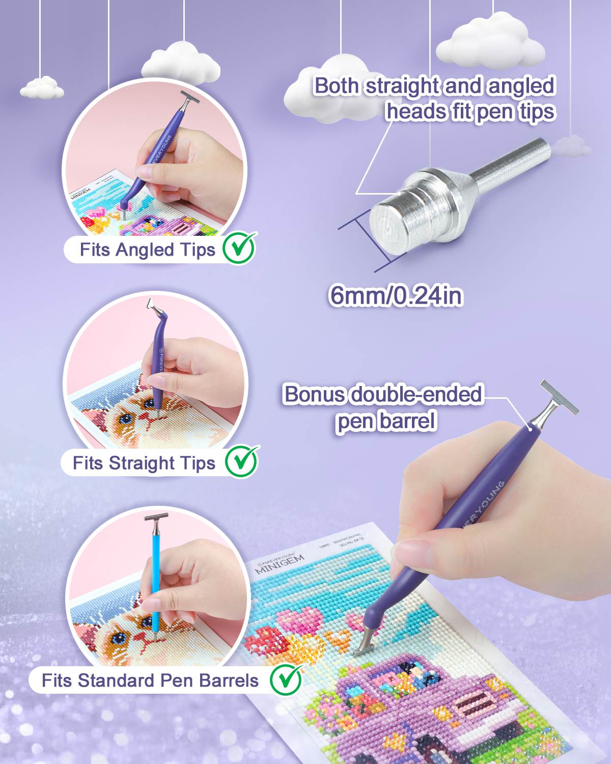 ForeverYoung Stainless Steel Diamond Painting Tip