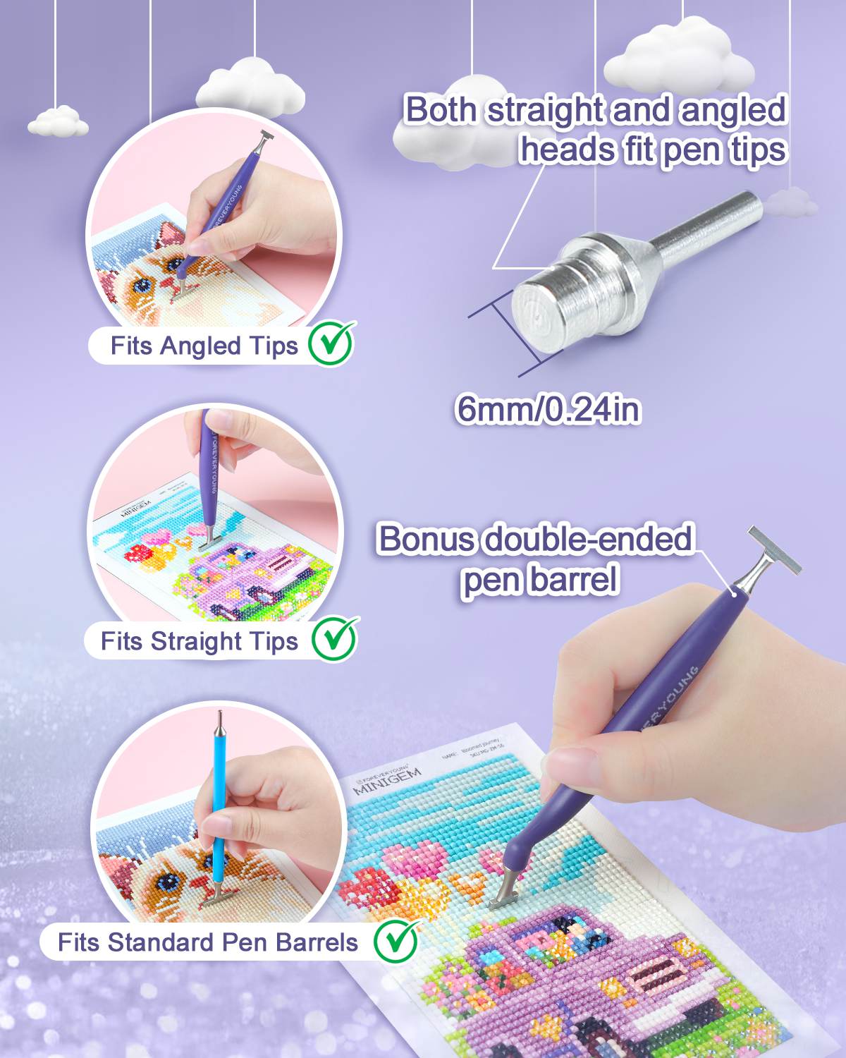 ForeverYoung Stainless Steel Diamond Painting Tip