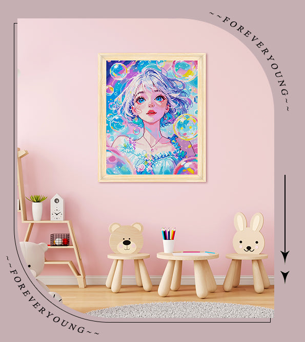 Colorful Bubble Girl