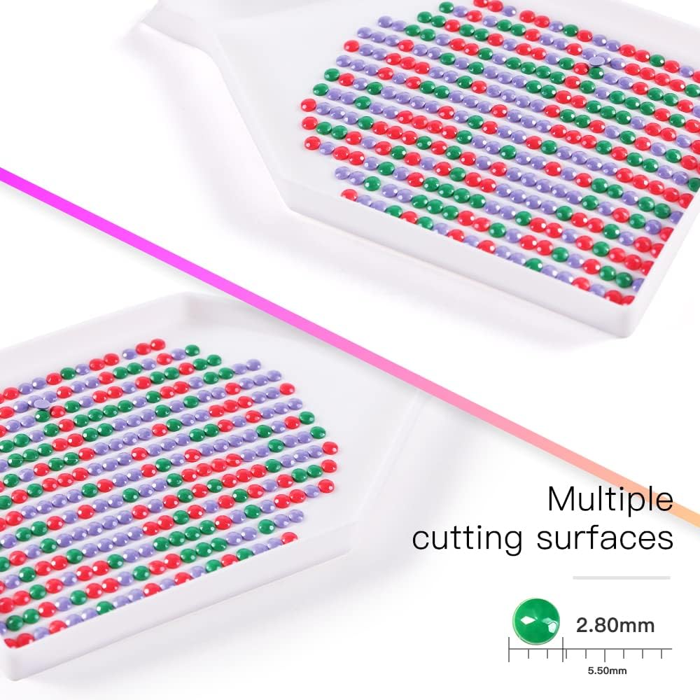 Lot de 447 perles rondes DMC de toutes les couleurs. 