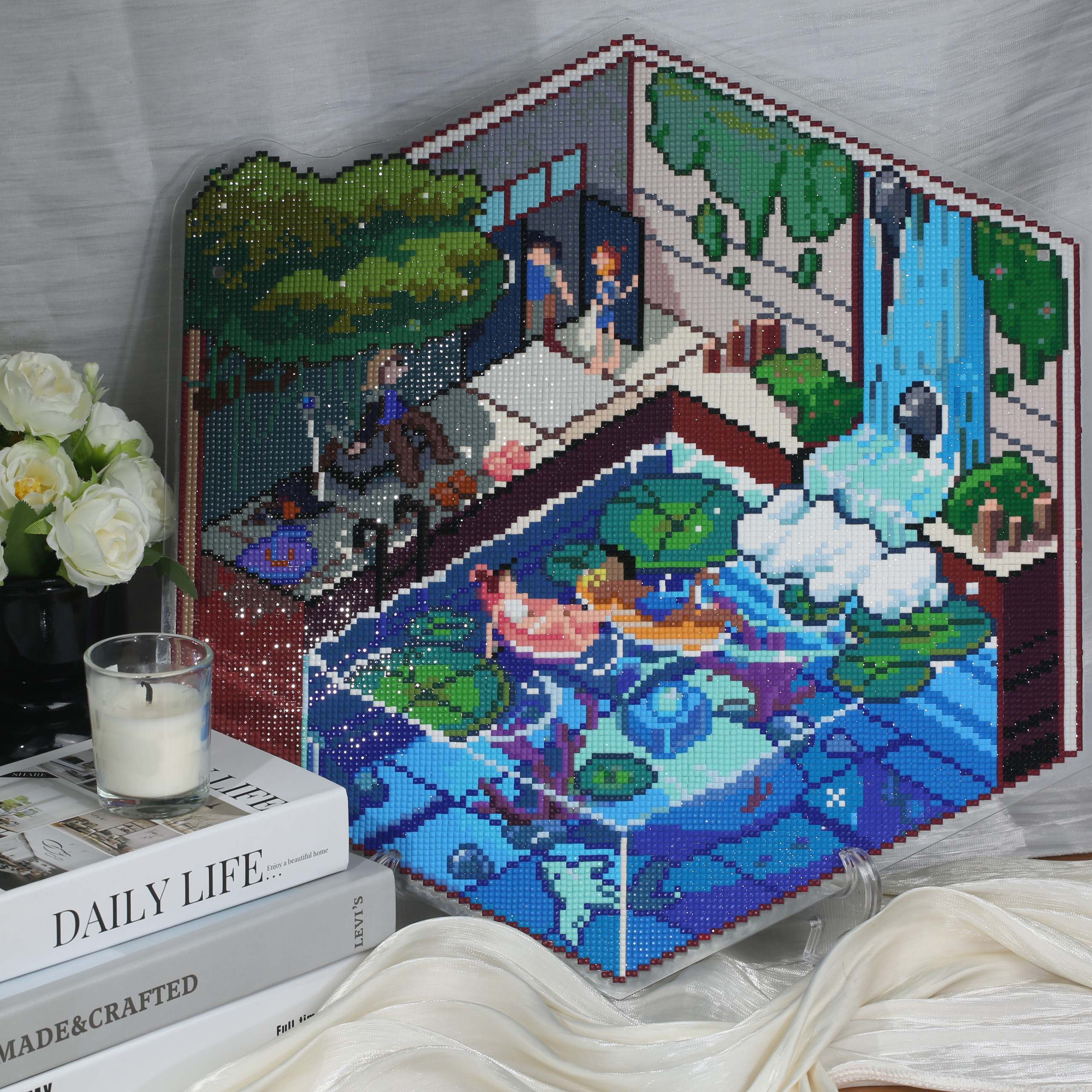 Acrylic Hexagon Diamond Painting – Forever Young®️ DIY