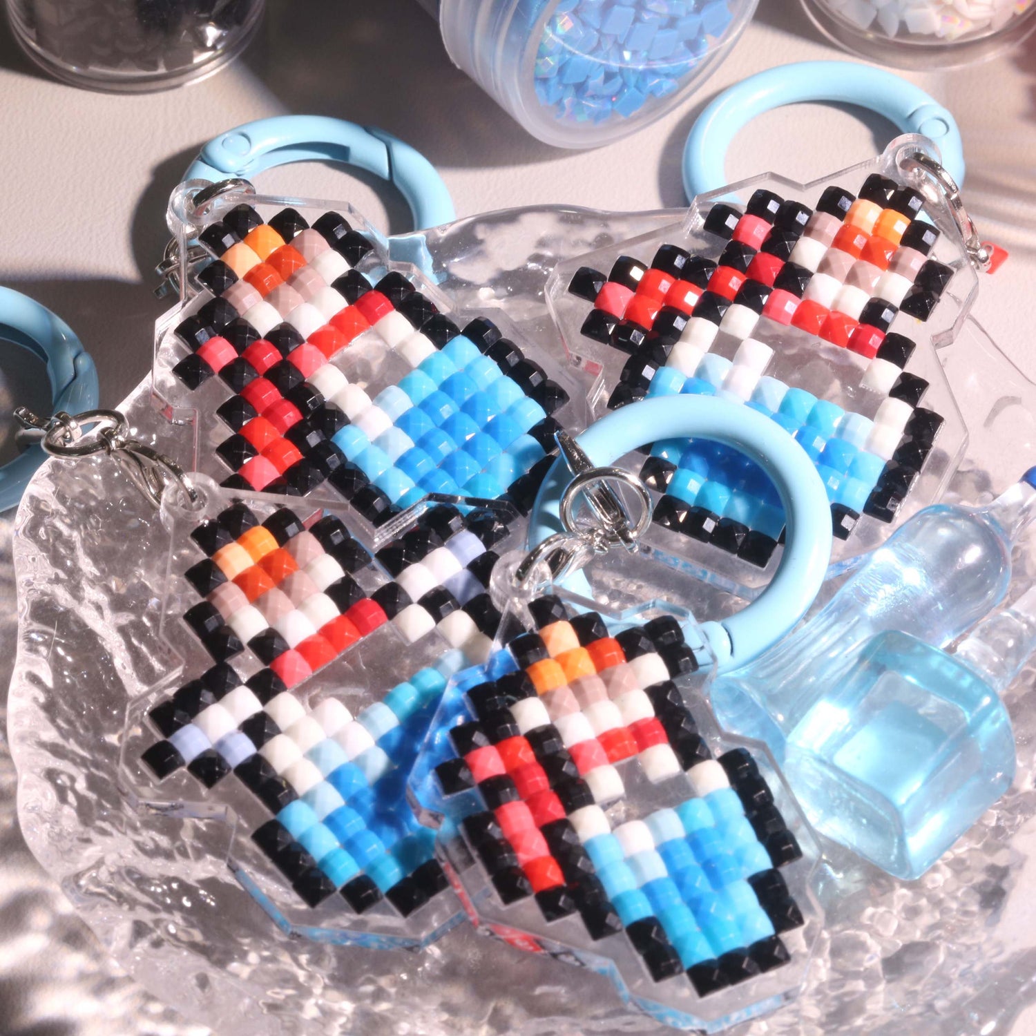 Mini Potion Acrylic Diamond Painting Keychain