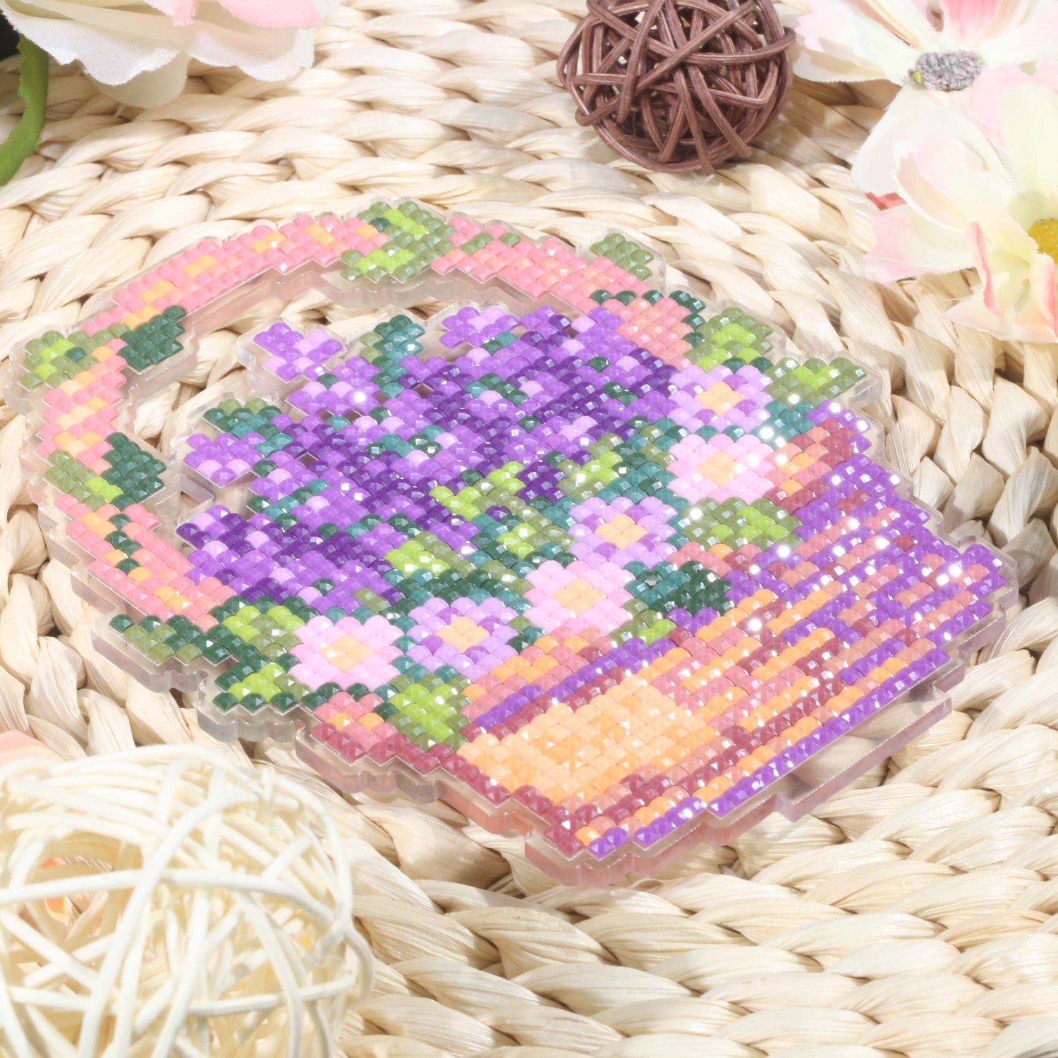 Lavender Basket Acrylic Diamond Painting Stand
