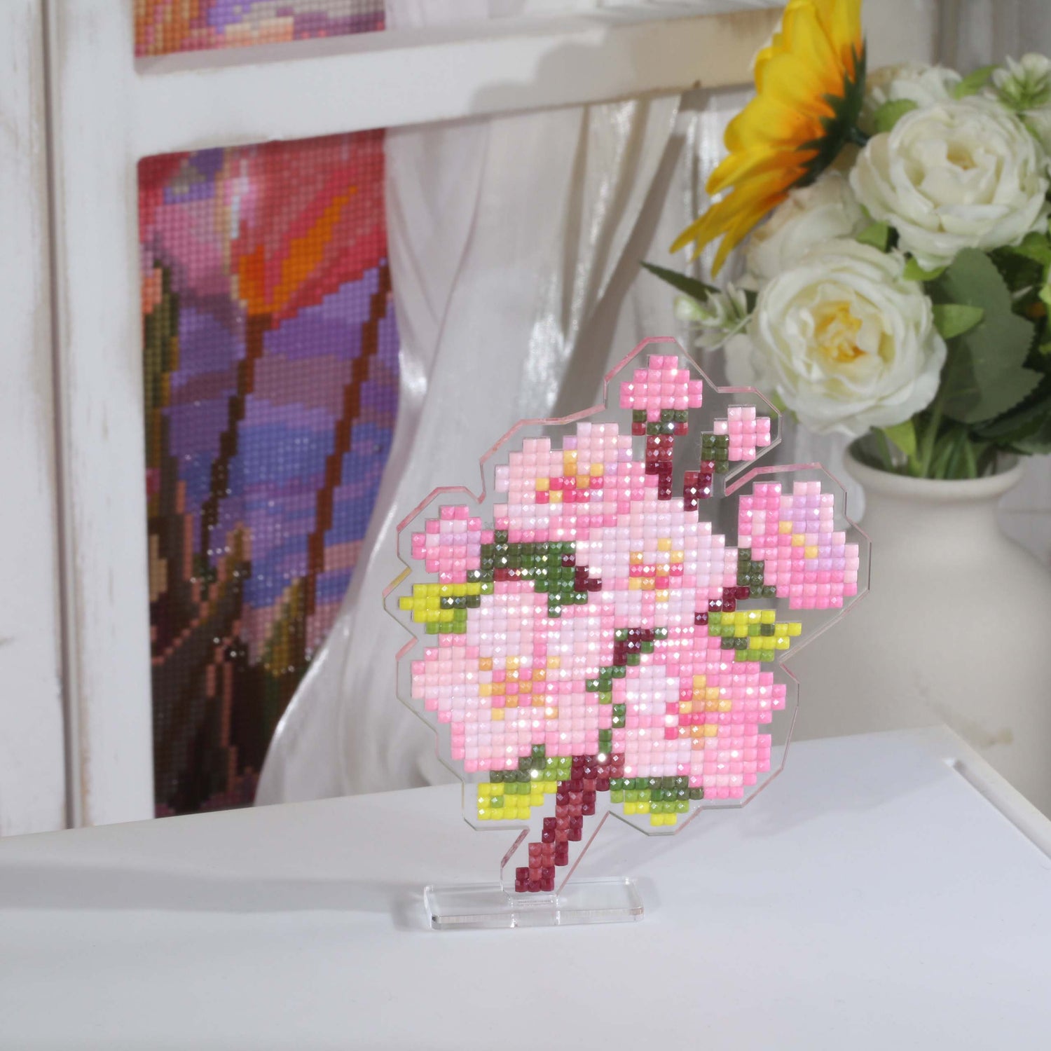 Cherry Blossom Acrylic Diamond Art Display Stand
