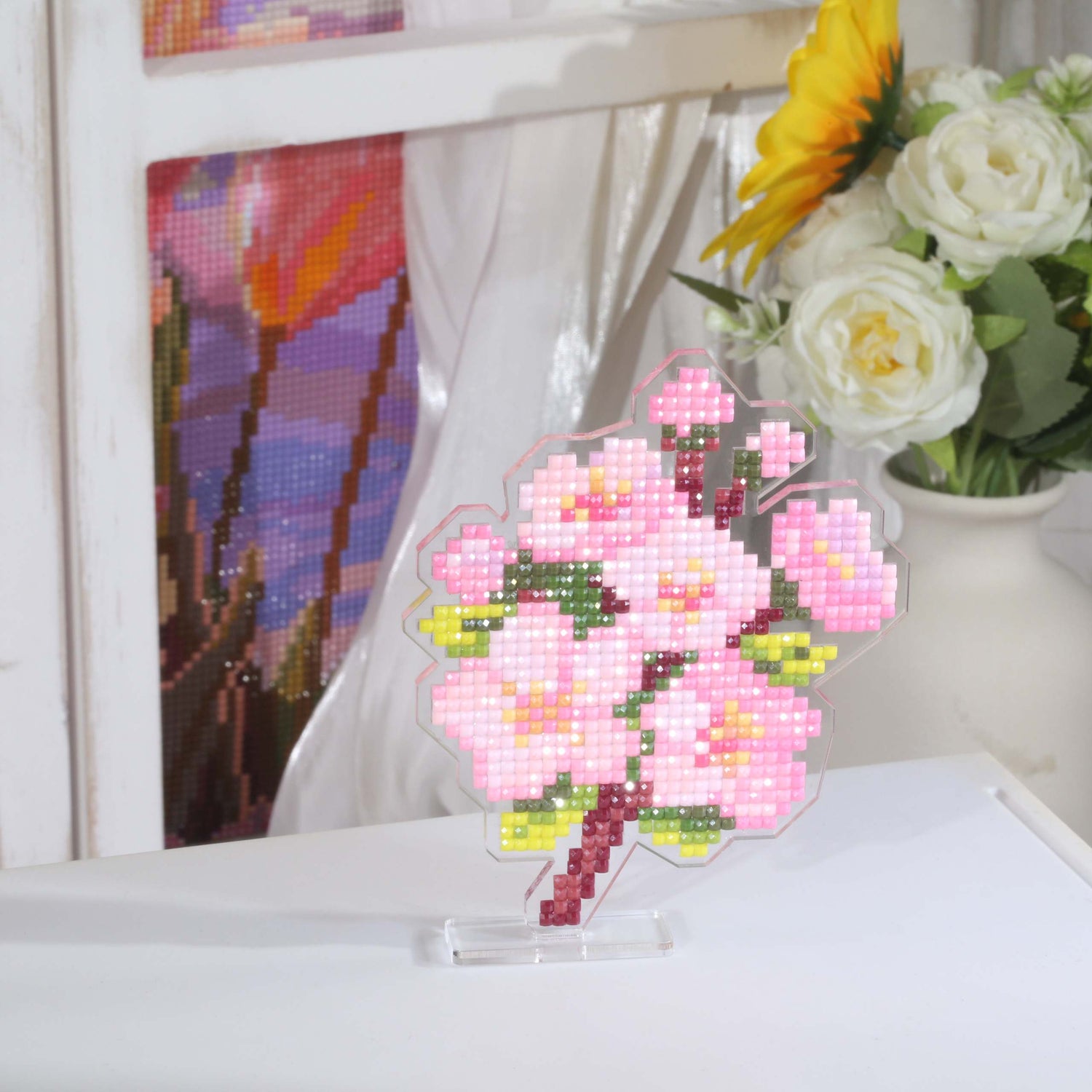 Cherry Blossom Acrylic Diamond Art Display Stand