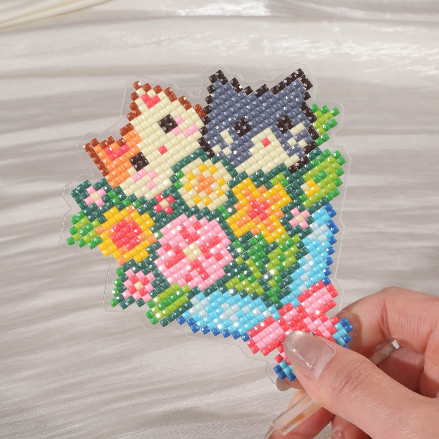 Cat Bouquet Acrylic Diamond Art Display Stand