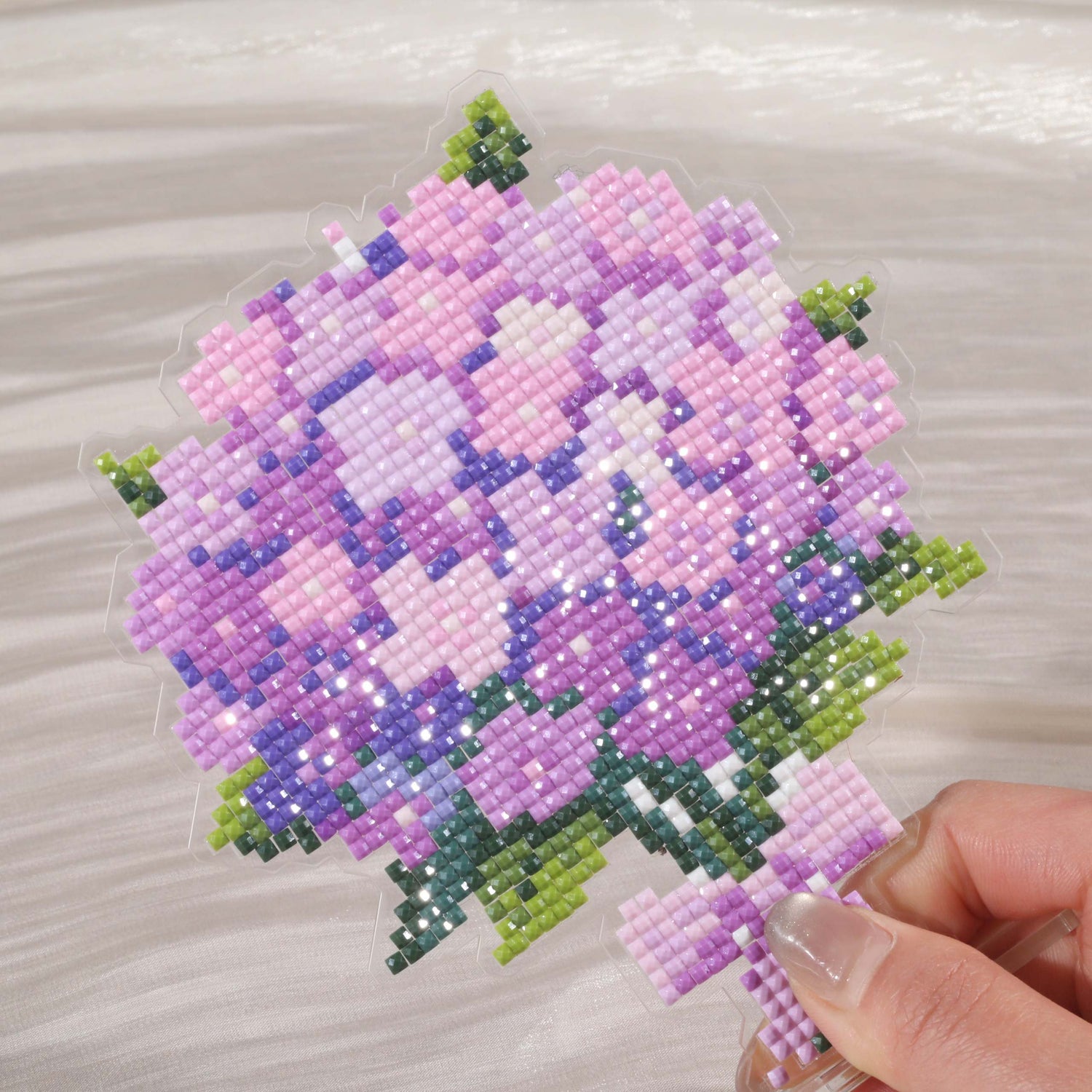 Hydrangea Bouquet Acrylic Diamond Art Display Stand