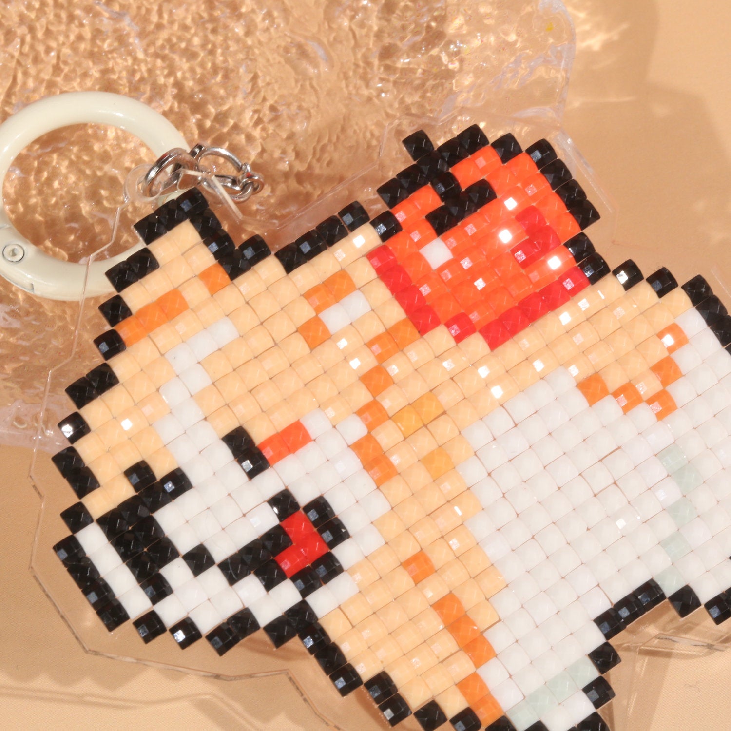 LumiGem Playful Dog DIY Acrylic Diamond Painting Keychain