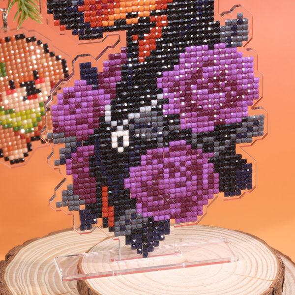 LumiGem Dark Rose Guardian Diamond Stand