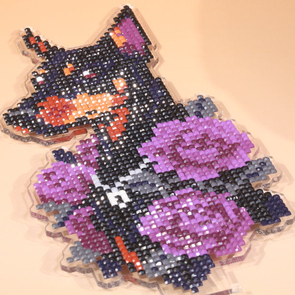 LumiGem Dark Rose Guardian Diamond Stand