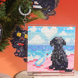 LumiGem Pink Beach Labrador Diamond Painting Stand