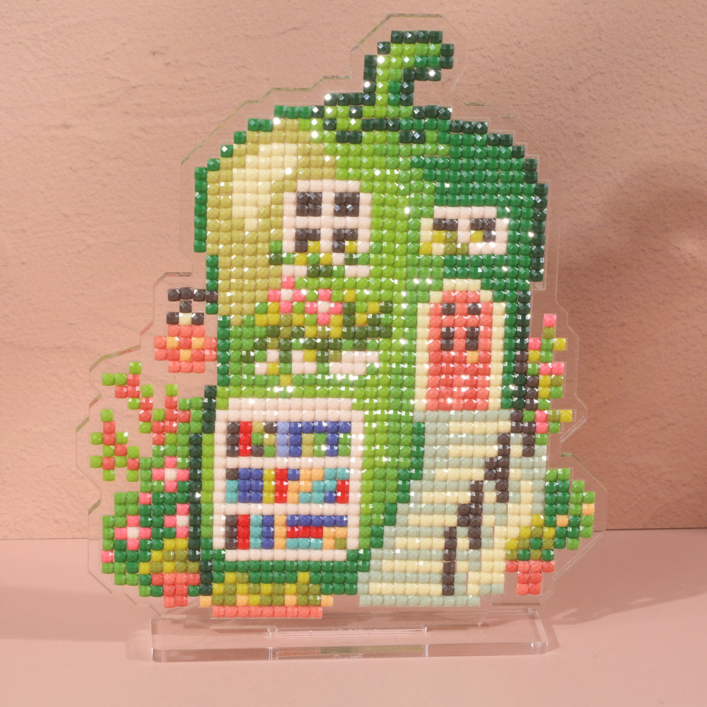 LumiGem Green Pear House Diamond Painting Stand