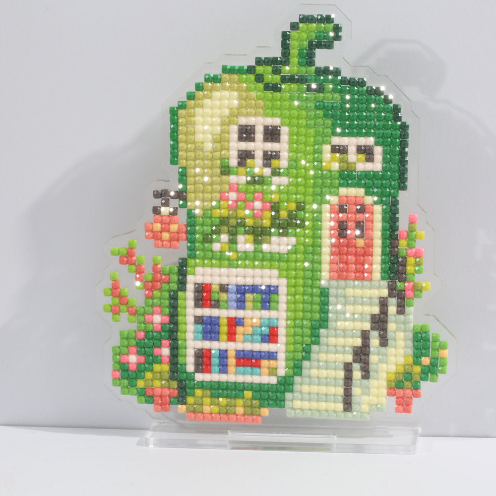 LumiGem Green Pear House Diamond Painting Stand