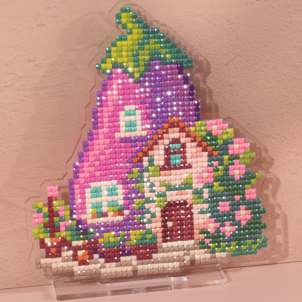 LumiGem Eggplant House Diamond Painting Stand