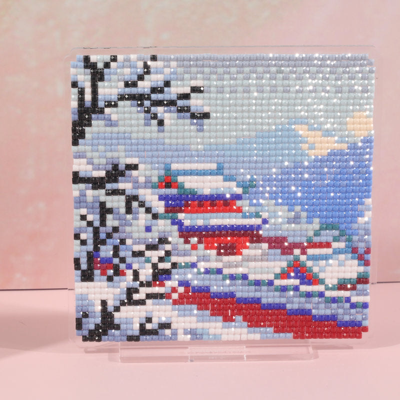 LumiGem Snow Charm of the Ancient Temple Diamond Painting Stand