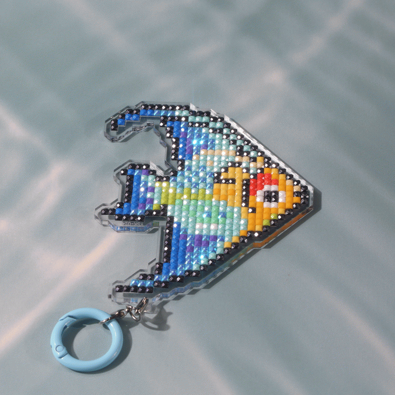 Lumigem Mini Fish Diamond Painting Kit | Cute Pixel Ocean DIY Diamond Art