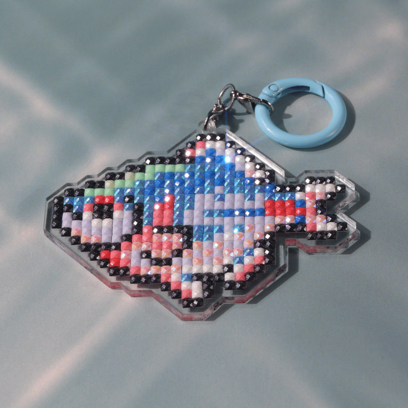 Lumigem Mini Fish Diamond Painting Kit | Cute Pixel Ocean DIY Diamond Art