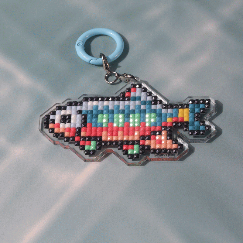 Lumigem Mini Fish Diamond Painting Kit | Cute Pixel Ocean DIY Diamond Art