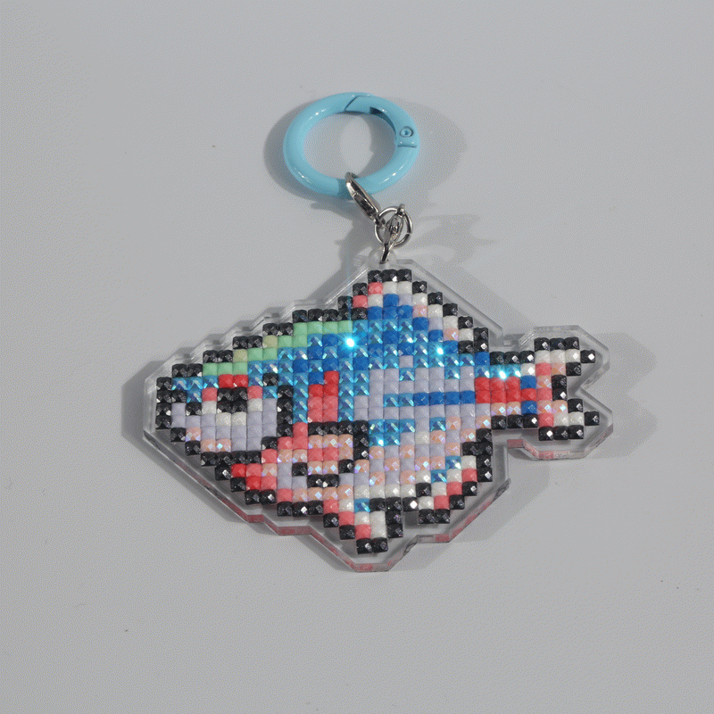 Lumigem Mini Fish Diamond Painting Kit | Cute Pixel Ocean DIY Diamond Art