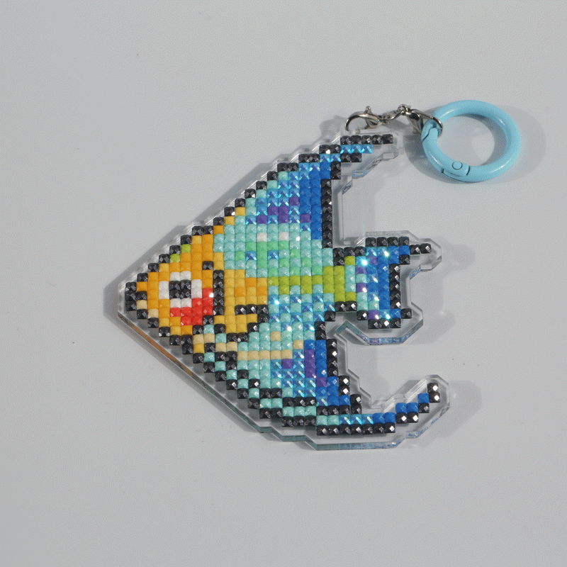Lumigem Mini Fish Diamond Painting Kit | Cute Pixel Ocean DIY Diamond Art