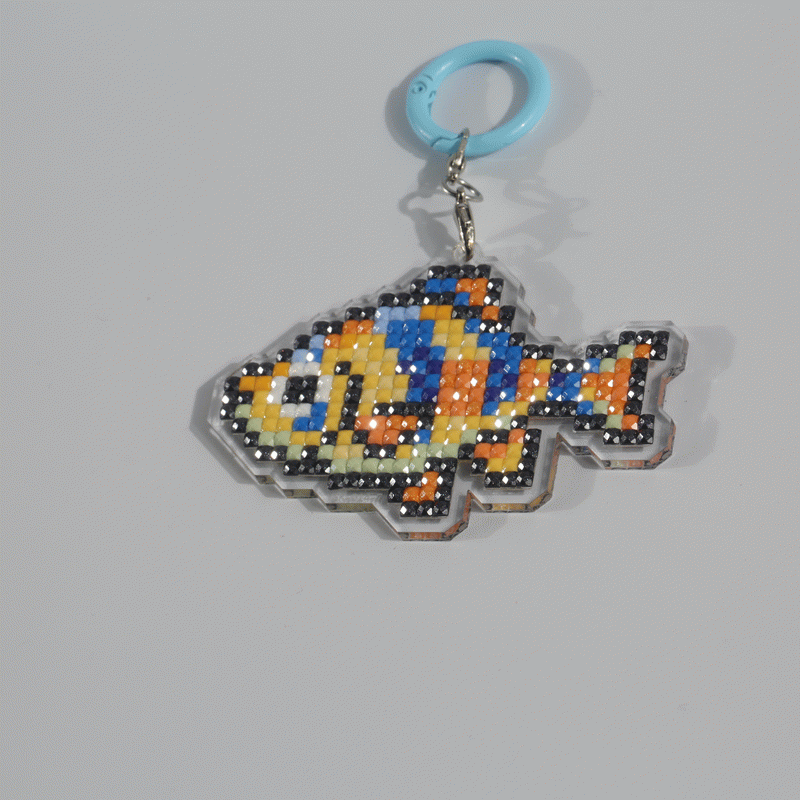 Lumigem Mini Fish Diamond Painting Kit | Cute Pixel Ocean DIY Diamond Art