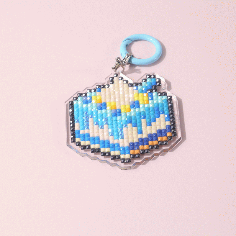 Lumigem Mini Diamond Painting Keychain Set – Fun Pixel Art DIY Crafts for Kids & Adults