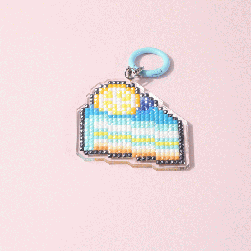 Lumigem Mini Diamond Painting Keychain Set – Fun Pixel Art DIY Crafts for Kids & Adults