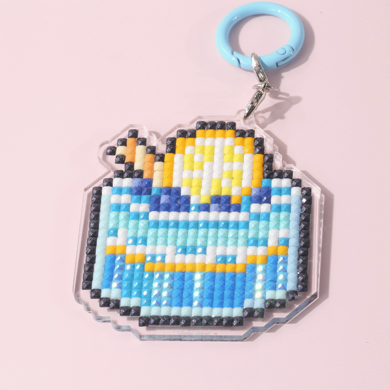 Lumigem Mini Diamond Painting Keychain Set – Fun Pixel Art DIY Crafts for Kids & Adults