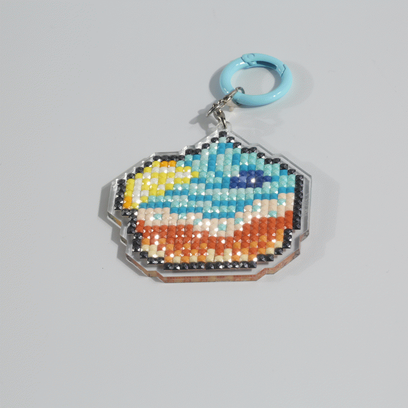 Lumigem Mini Diamond Painting Keychain Set – Fun Pixel Art DIY Crafts for Kids & Adults